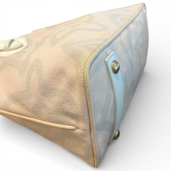 Louis Vuitton Tahitienne/Taisienne Cabas PM Pink Canvas Tote. Leather Trim w/COA - Picture 9 of 16